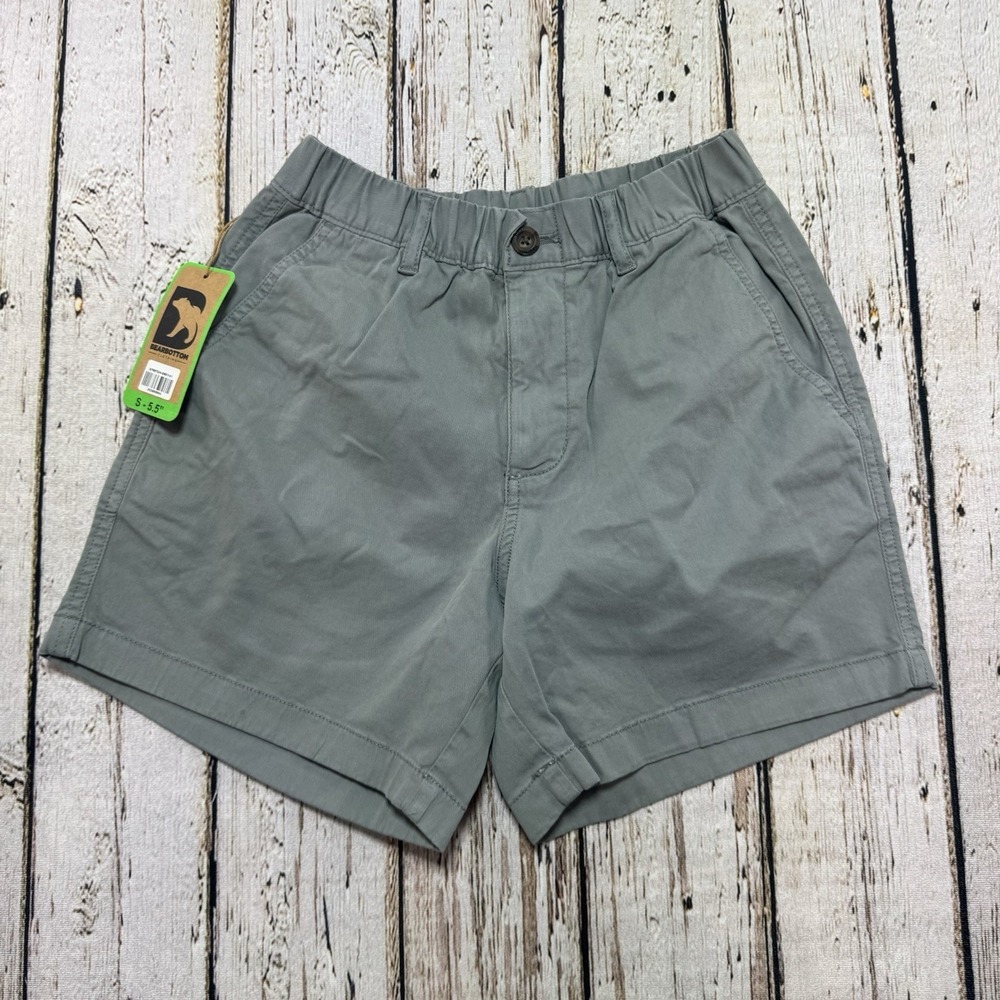 Bearbottom Shorts Mens Small Gray 5.5" inseam Walking Pockets Flat Front NWT